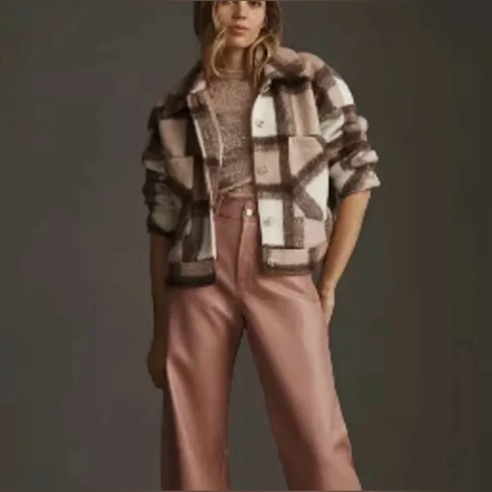 Anthropologie Plaid Coat - Size S - Picture 4 of 8